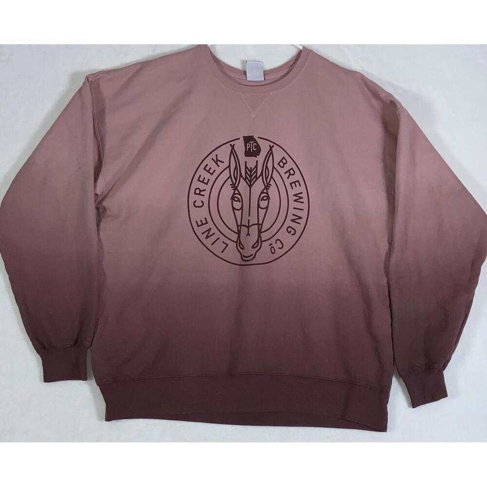 Line Creek Brewing Company Peachtree City Sweatshirt Logo Womens Craft Beer GA